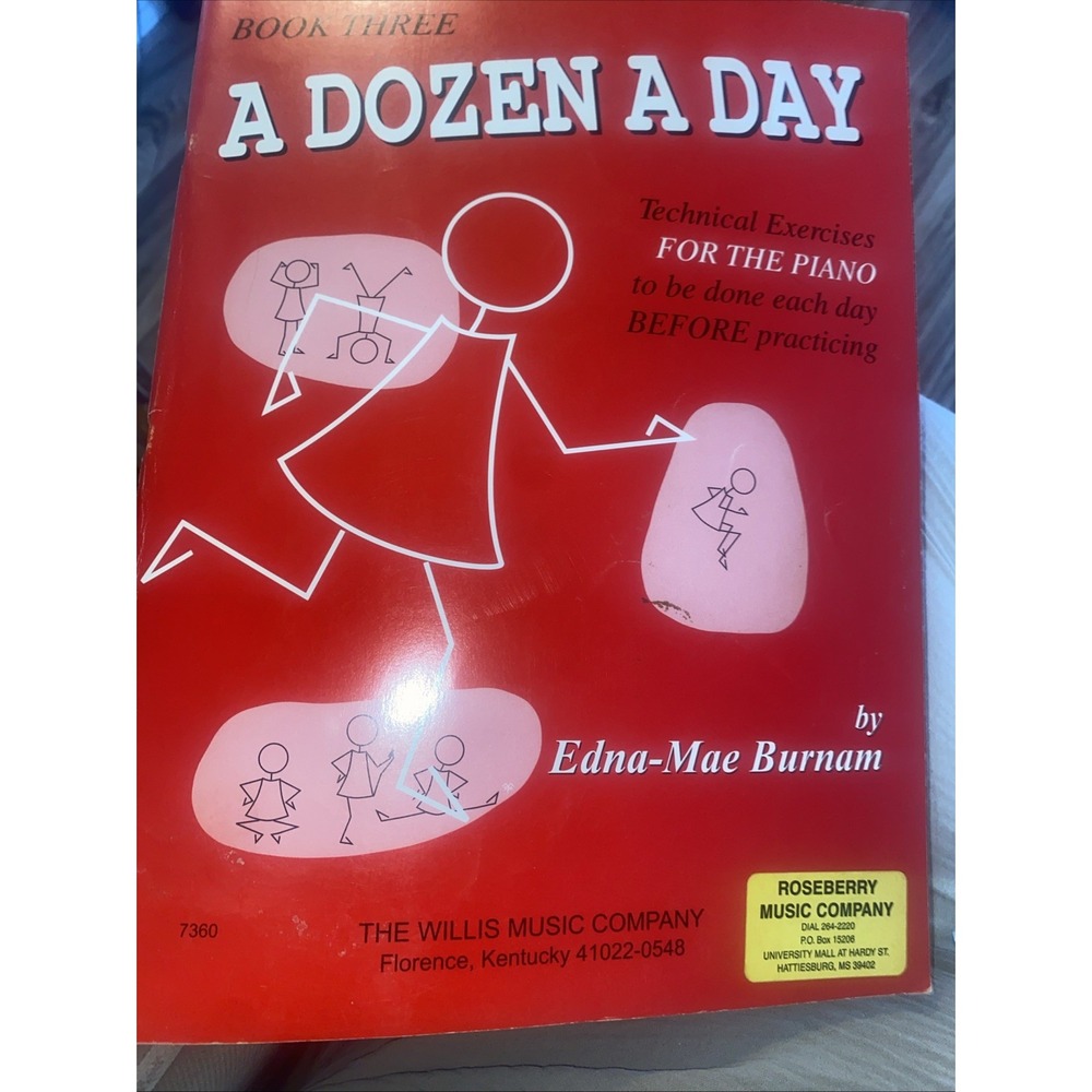A Dozen A Day For The Piano Book 3 Edna Mae Burnam Technical Exercises